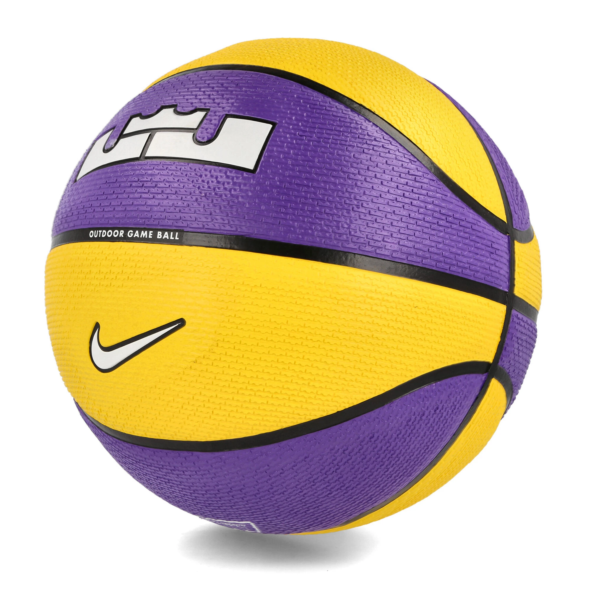 М'Яч Баскетбольний Nike Playground 2.0 8P L James Deflated Court Purple/Amarillo/Black/White 07 N.100.4372.575.07, 7 — фото 2