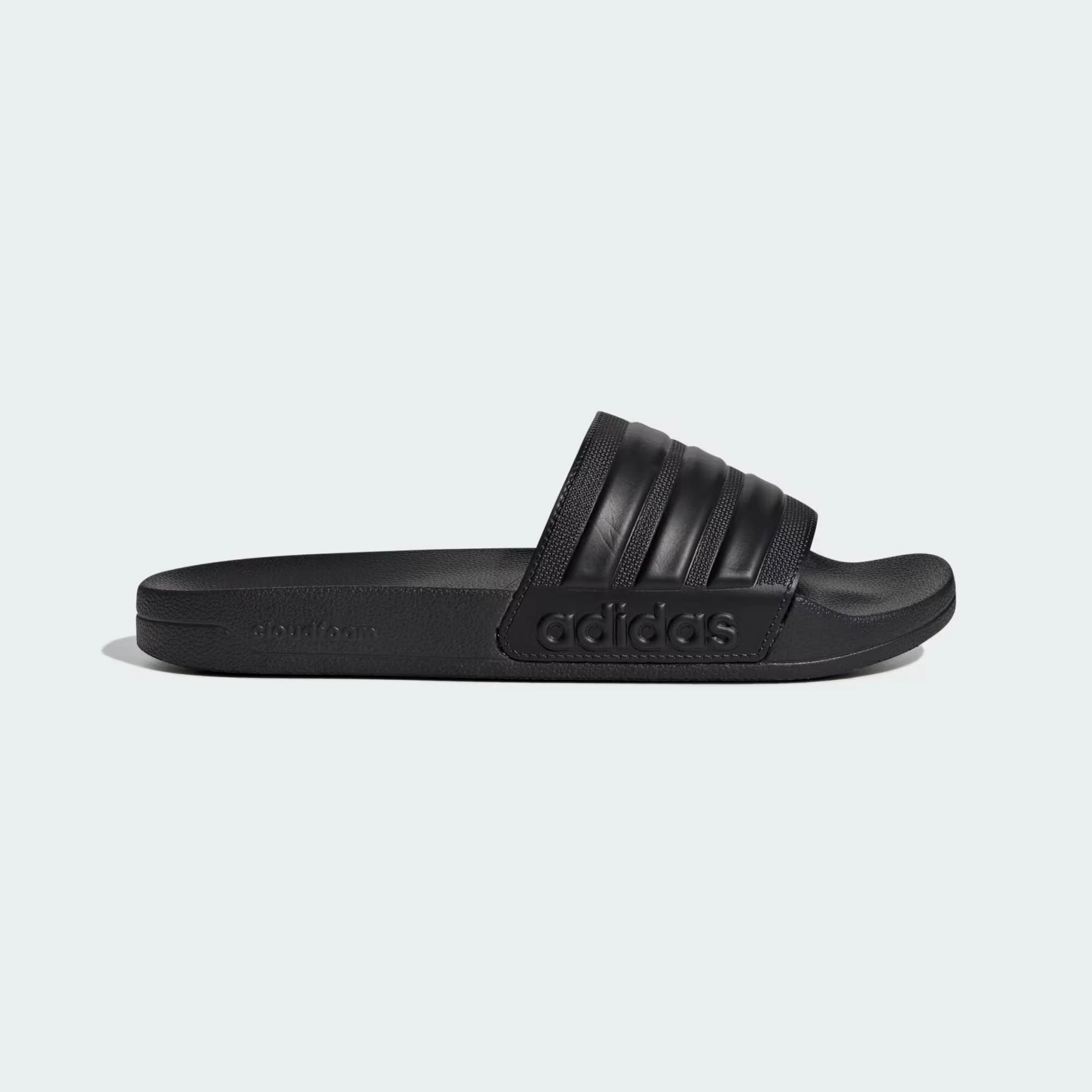 Легкі шльопанці Adilette Shower від Adidas з фірмовими смужками 46 2/3 (12 US) 29,5 см Чорний 1159819886 — фото 3