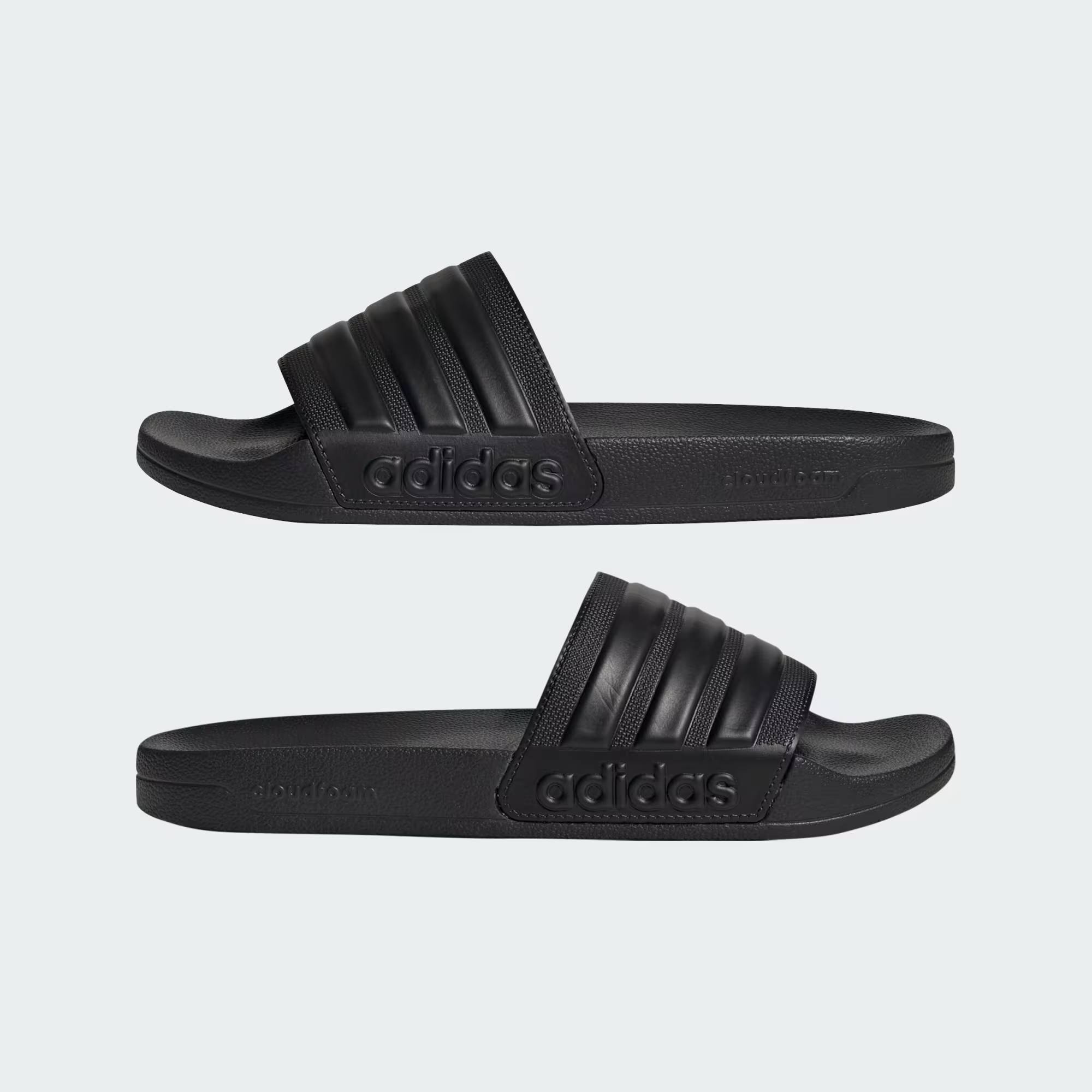 Легкі шльопанці Adilette Shower від Adidas з фірмовими смужками 46 2/3 (12 US) 29,5 см Чорний 1159819886 — фото 7