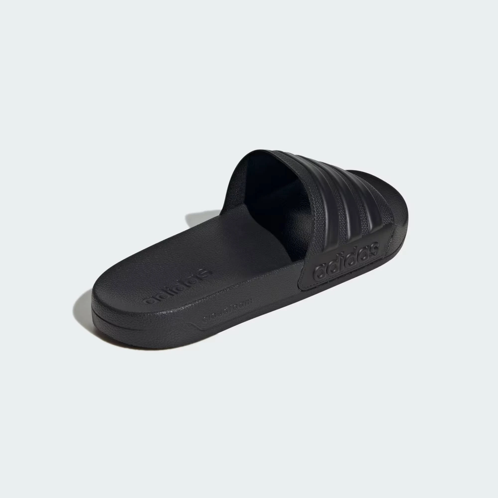 Легкі шльопанці Adilette Shower від Adidas з фірмовими смужками 46 2/3 (12 US) 29,5 см Чорний 1159819886 — фото 8