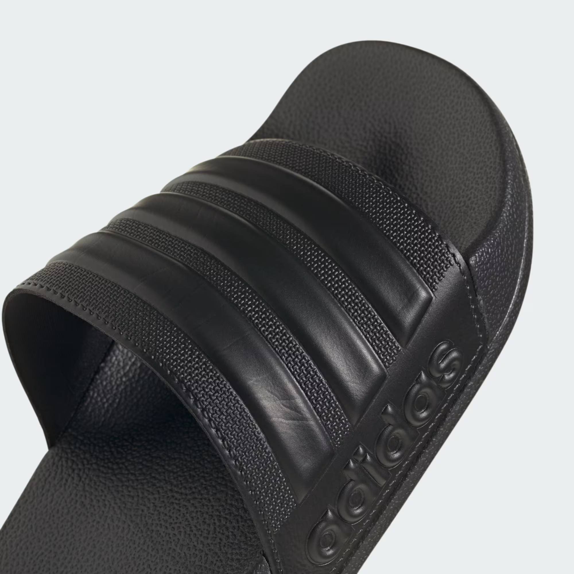 Легкі шльопанці Adilette Shower від Adidas з фірмовими смужками 46 2/3 (12 US) 29,5 см Чорний 1159819886 — фото 9