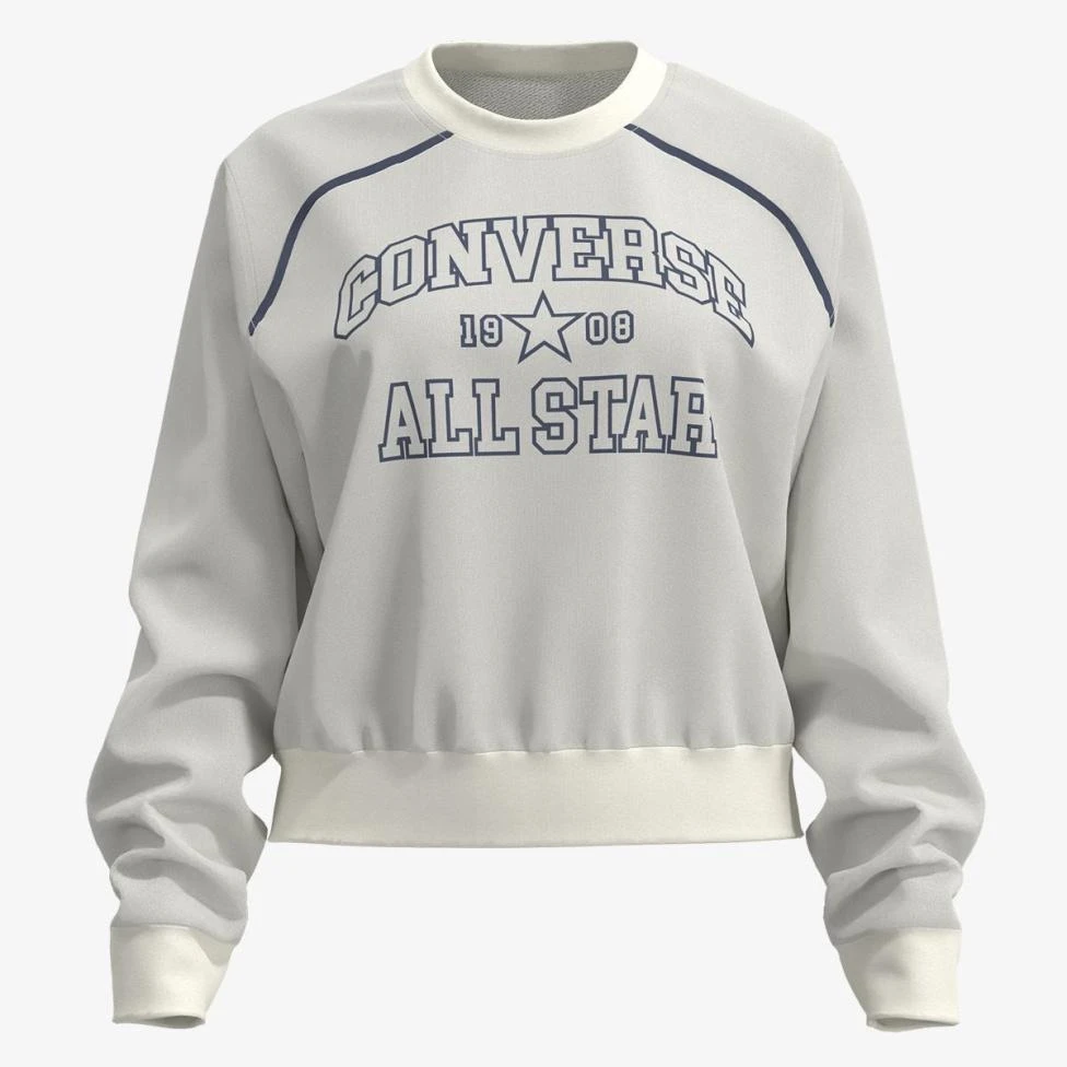 Жіноча толстовка CONVERSE WOMENS PULLOVER RETRO CHUCK CREW CVW5K257-EG7, M — фото 2