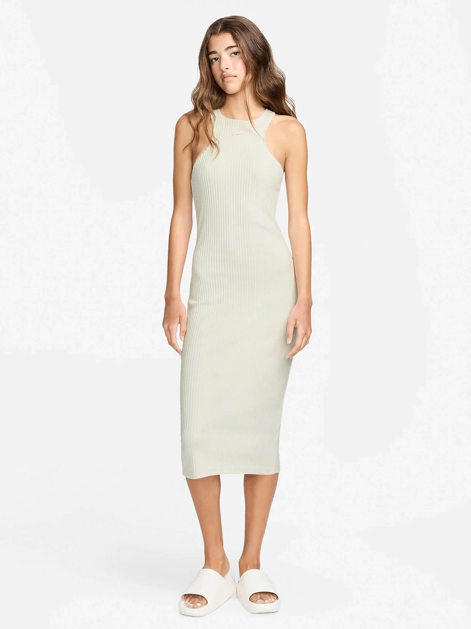 Сукня Жіноча Nike W Nsw Chll Knt Rib Midi Drs FN3679-104, M — фото 2