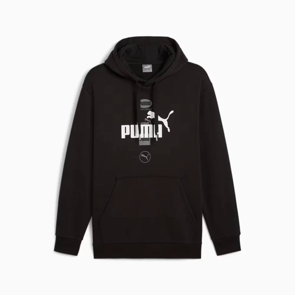 Світшот PUMA POWER Graphic Hoodie 68174101 Puma XS Чорний — фото 7