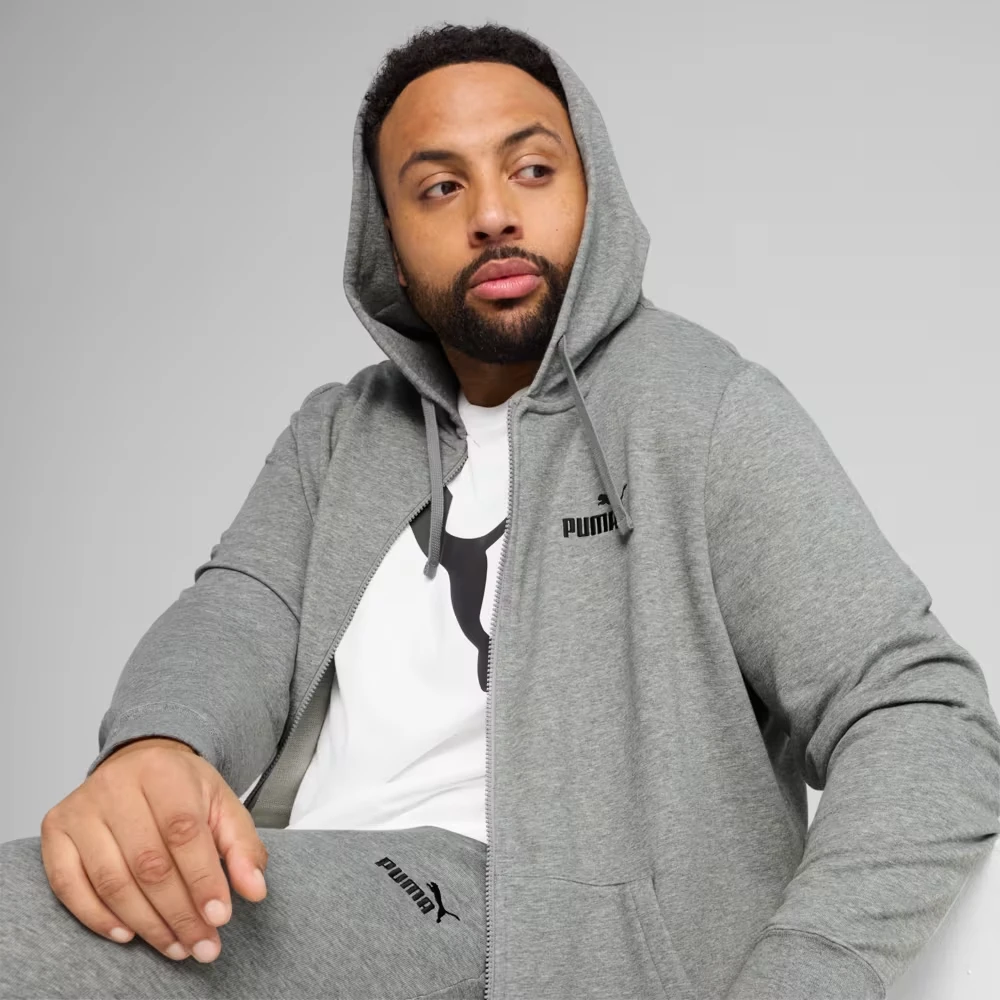Худі ESS Full-Zip Hoodie 68258803 Puma XXL Сірий — фото 3
