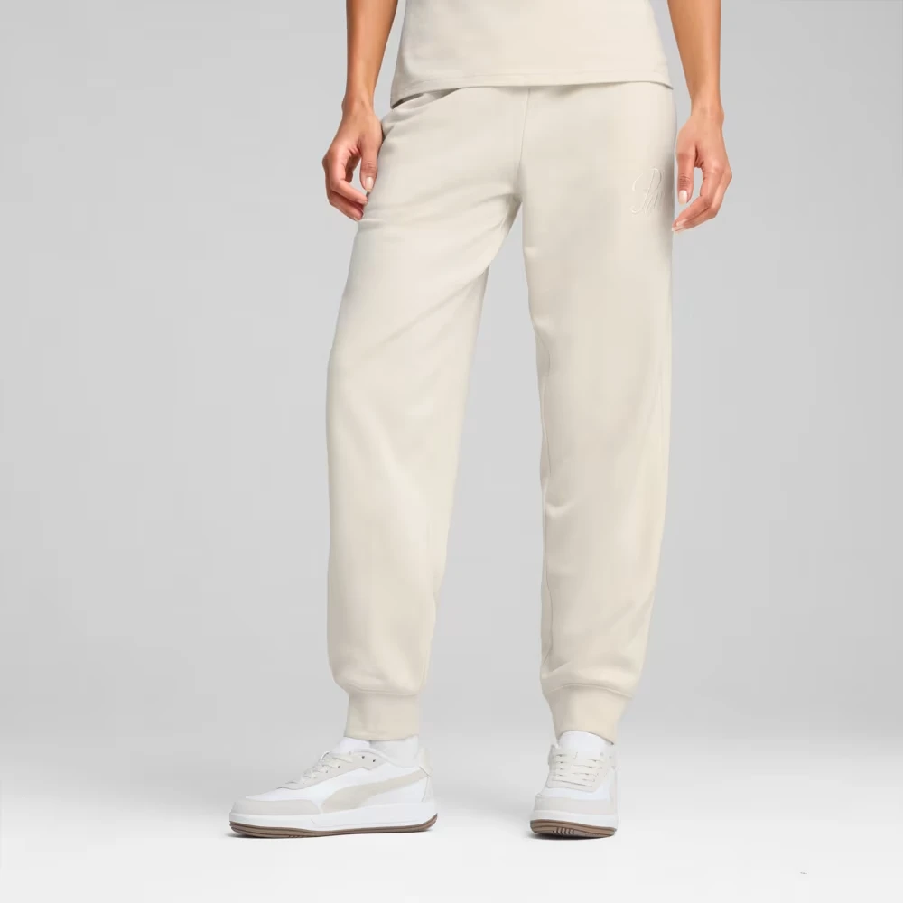 Спортивні штани SCRIPT Comfort Sweatpants 68498587 Puma M Кремовий — фото 1