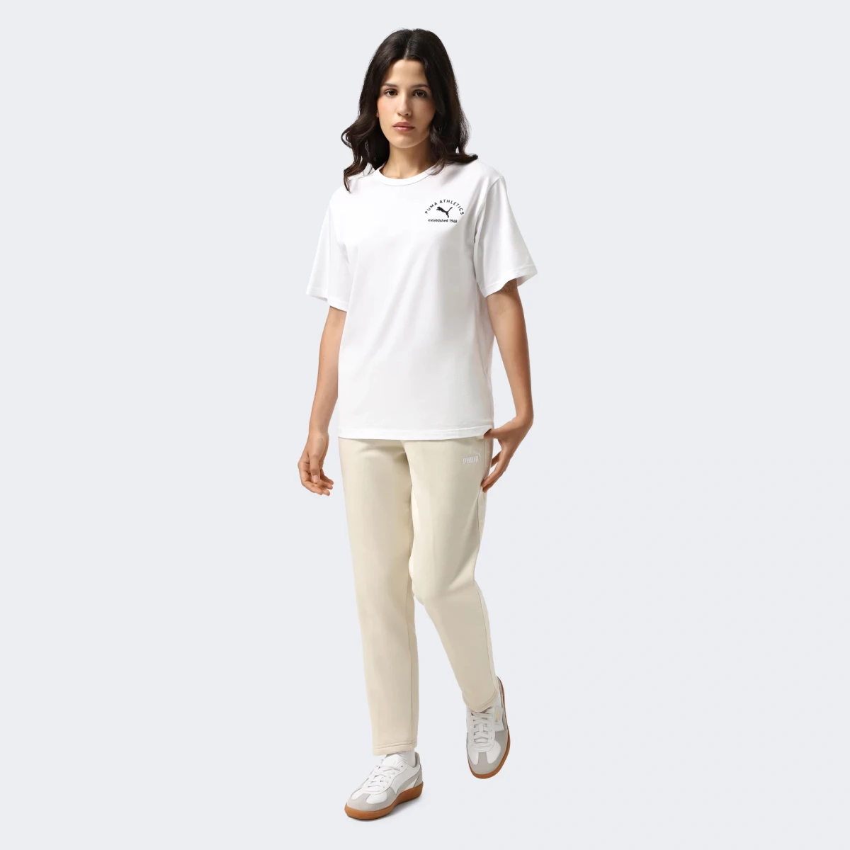 Спортивні штани ESS TAPE Sweatpants 68809887 Puma L Бежевий — фото 5