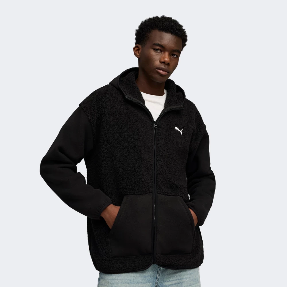 Светр ESS ELEVATED Full-zip Hoodie 68826001 Puma M Чорний — фото 1