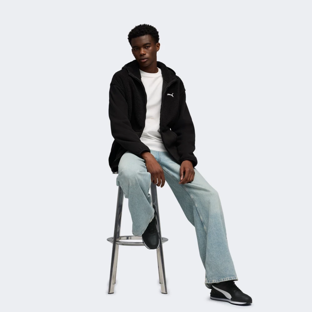 Светр ESS ELEVATED Full-zip Hoodie 68826001 Puma M Чорний — фото 5