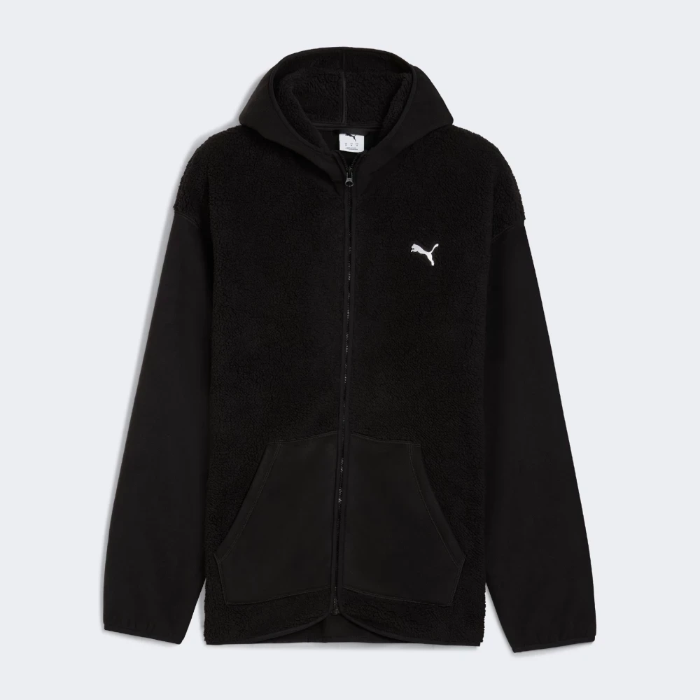 Светр ESS ELEVATED Full-zip Hoodie 68826001 Puma M Чорний — фото 6