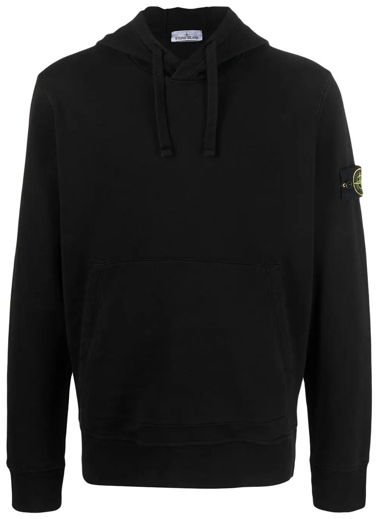 Куртка Stone Island Худі Stone Island Cotton Fleece Black — фото 1