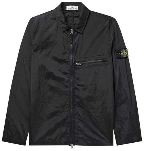 Сорочка Stone Island Logo Patch Overshirt 'Charcoal' — фото 1