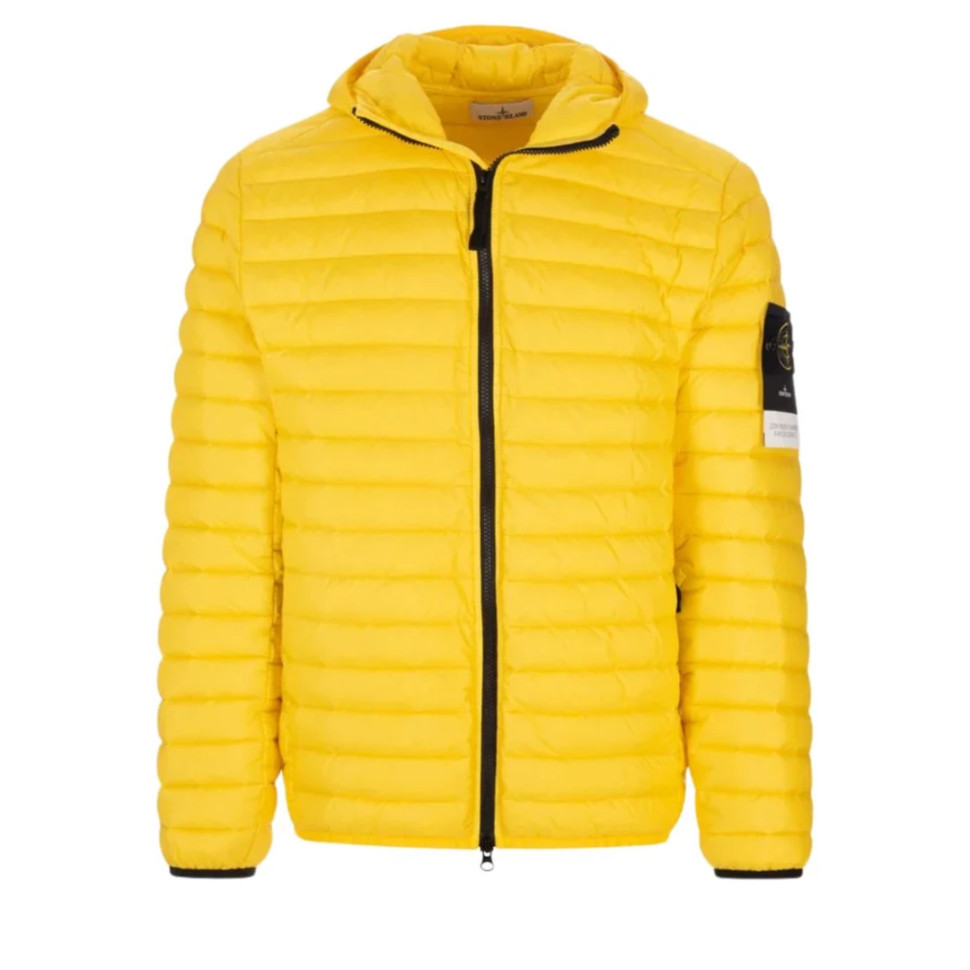 Жовта пакована куртка Stone Island — фото 1