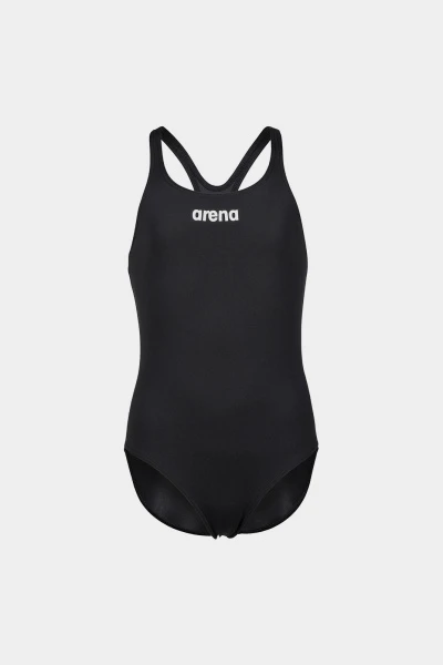 Купальник для дівчат Arena TEAM SWIM PRO SOLID L чорний, білий Діт 128 см — фото 1