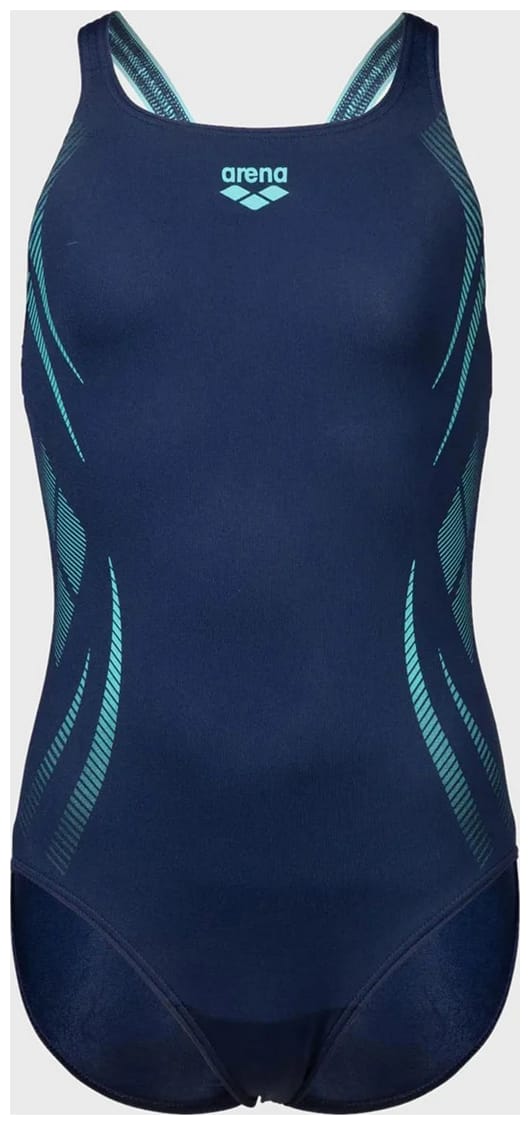 Купальник закритий для дівчат Arena POSEIDONIA SWIMSUIT SWIM PRO B синій Діт 128 см — фото 1