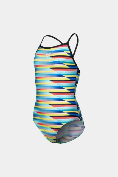 Купальник для дівчат Arena RACING STRIPE SWIMSUIT LIGHTDR мультиколор Діт 128 см — фото 1