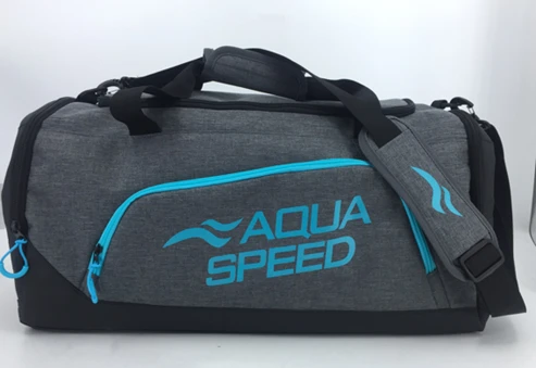 Сумка Aqua Speed Duffel bag M 60145 35L сірий, блакитний Уні 48x25x29см — фото 1