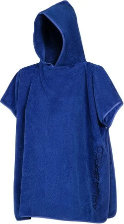 Рушник пончо Aqua Speed KID'S PONCHO 7339 темно-синій Діт 80х140 см — фото 1