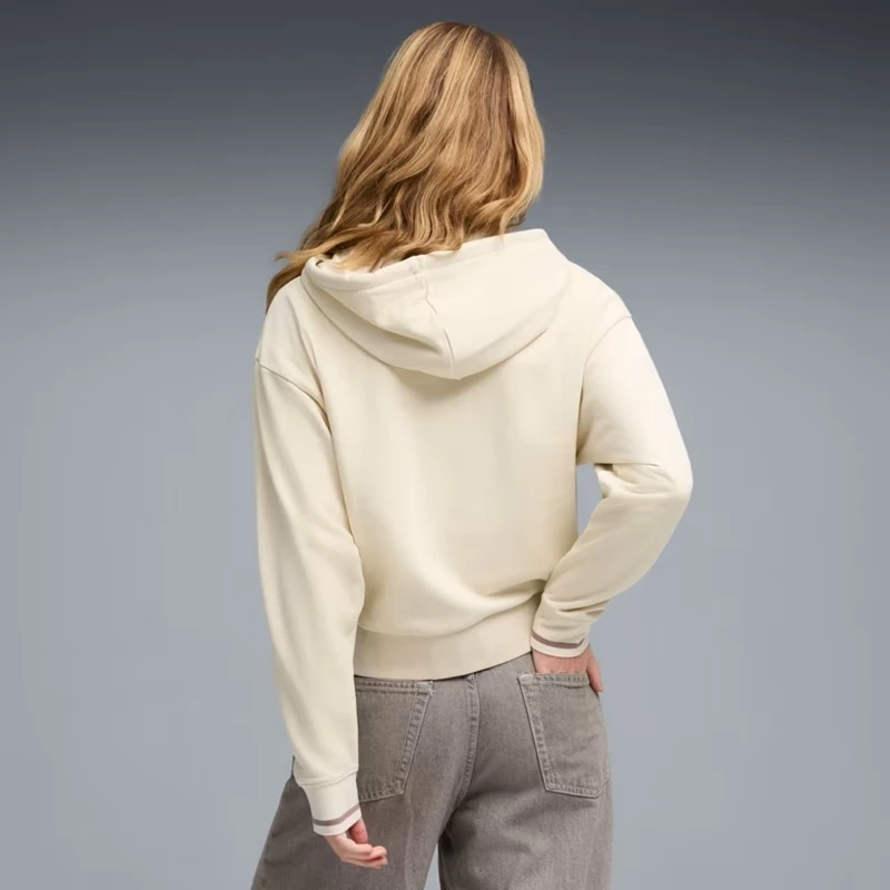 Кофта PUMA CLASS Full-Zip Hoodie 69187887 Puma L Бежевий — фото 3