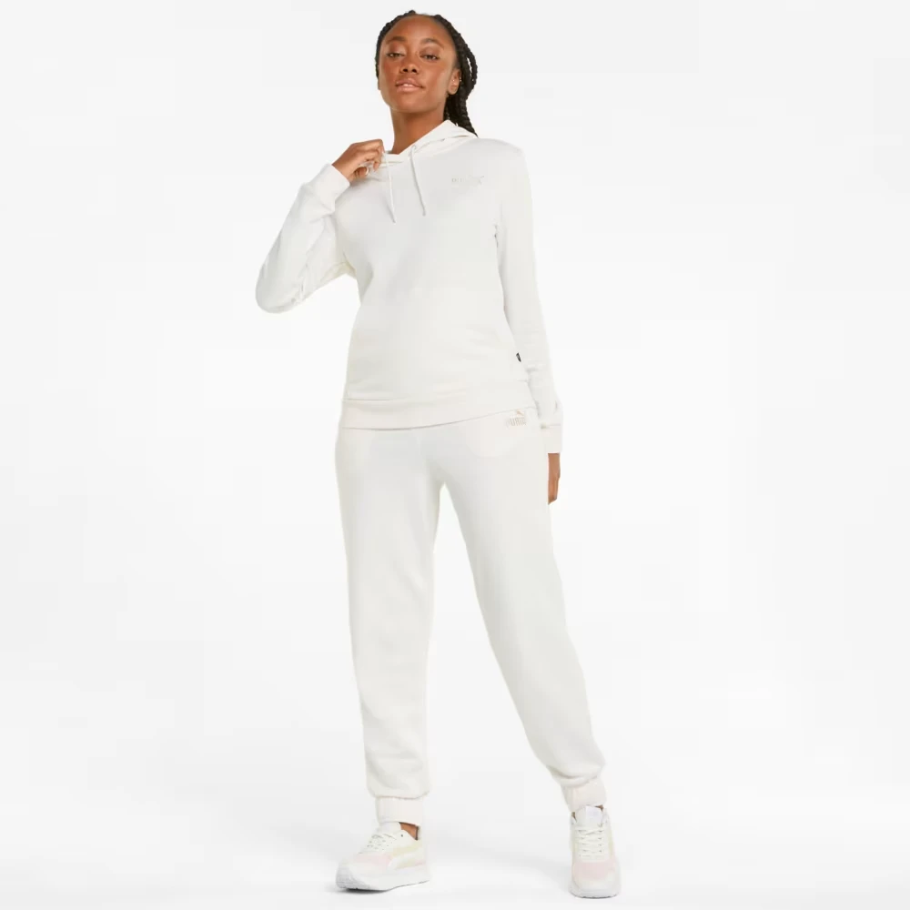 Толстовка ESS+ Embroidery Hoodie 84833299 Puma XS Білий — фото 5
