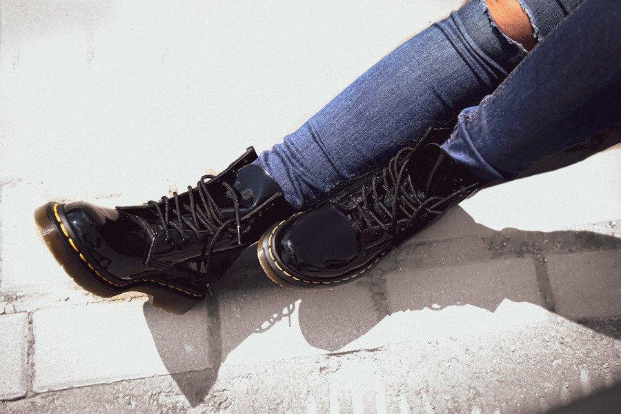 Черевики жіночі Dr. Martens 1460 Black Lamper Patent (11821011) — фото 6