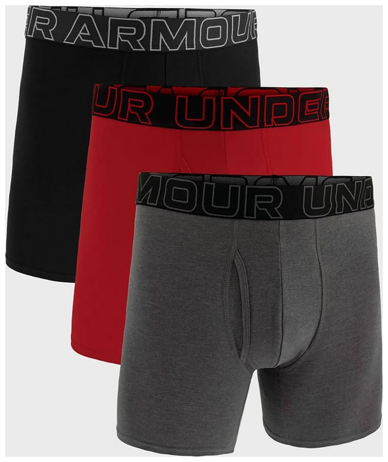 Труси-боксерки чоловічі Under Armour Ua Performance Cotton - Solid 6 3Pk (1383889-025) — фото 1