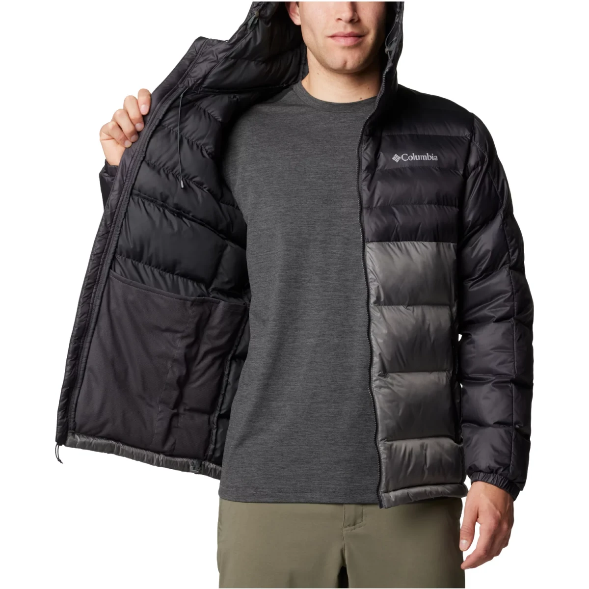 Куртка чоловіча Columbia Buck Butte Ii Insulated Hooded Jacket Grey/Black (2086882023) — фото 3
