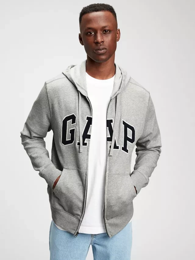 Кофта чоловіча Gap Xls Ft Arch Fz Hd Grey (490384-03) — фото 1