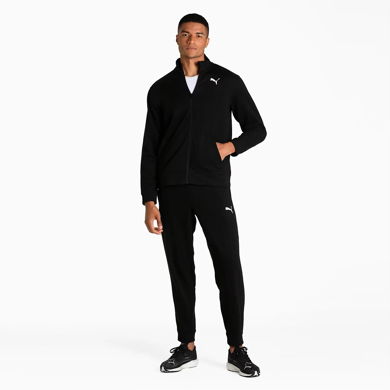 Спортивний костюм чоловічий Puma Train Fav Knitted Tracksuit Black (521682-01) — фото 1