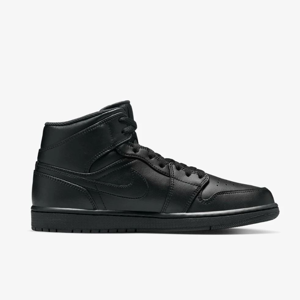 Кросівки чоловічі Air Jordan 1 Mid Black 554724-093, 41 — фото 2