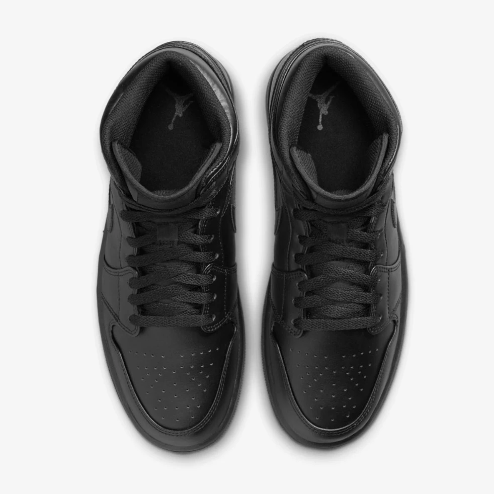 Кросівки чоловічі Air Jordan 1 Mid Black 554724-093, 41 — фото 6