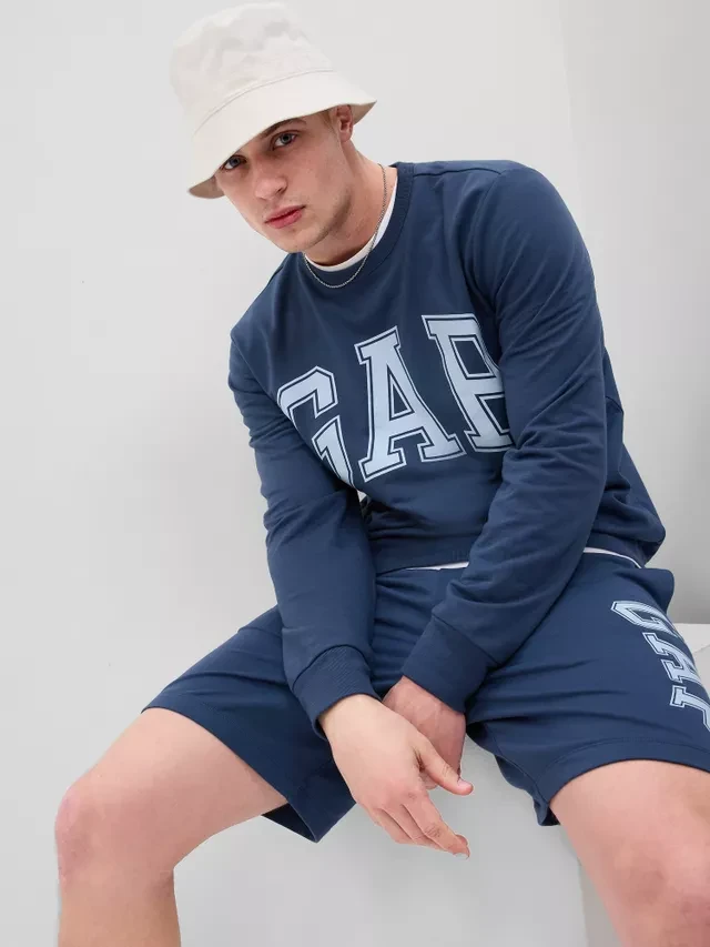 Кофта чоловіча Gap Ntx Logo Db Crew Blue (561835-02) — фото 1