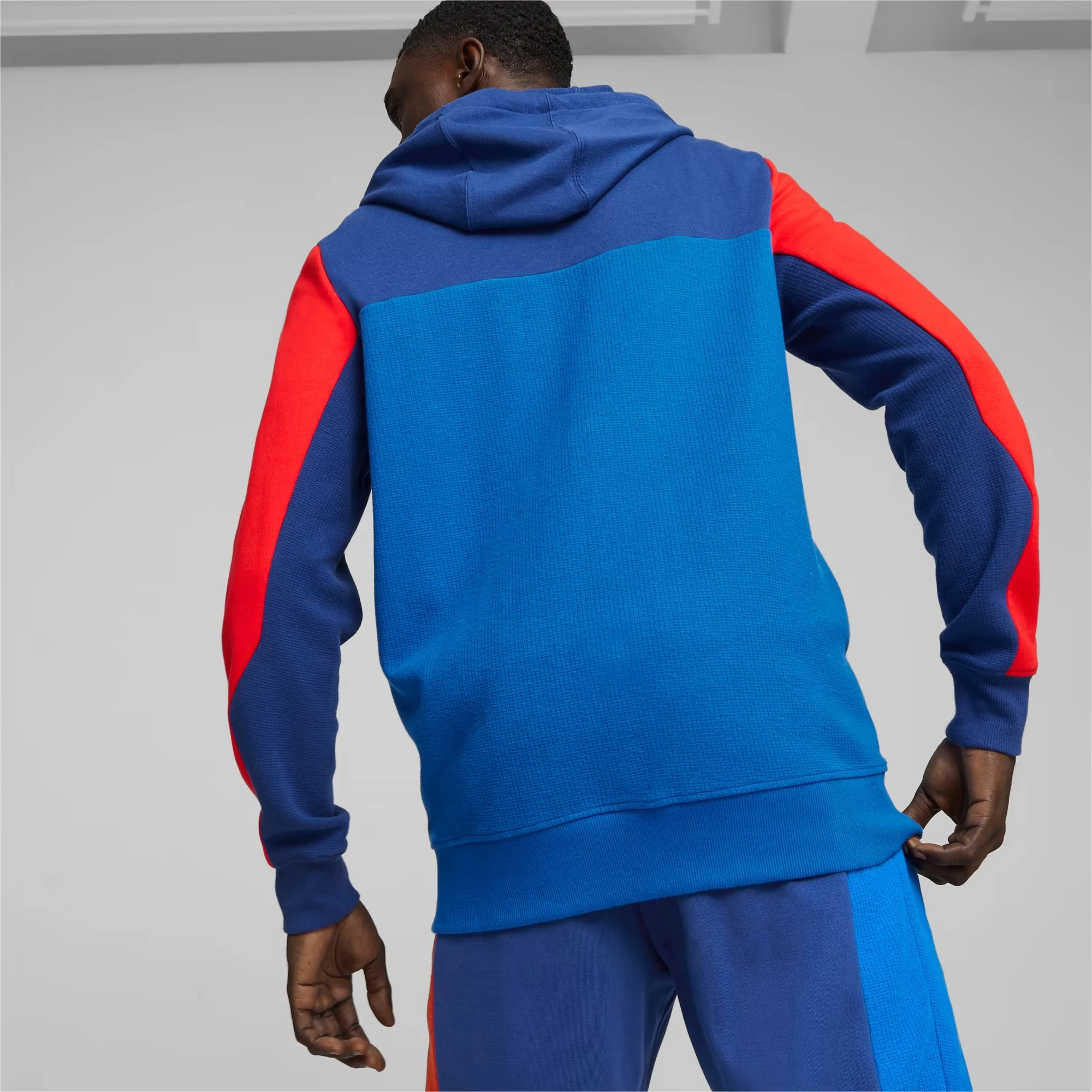 Кофта чоловіча Puma Bmw M Motorsport Hooded Sweat Jacket Blue (621221-04) — фото 4