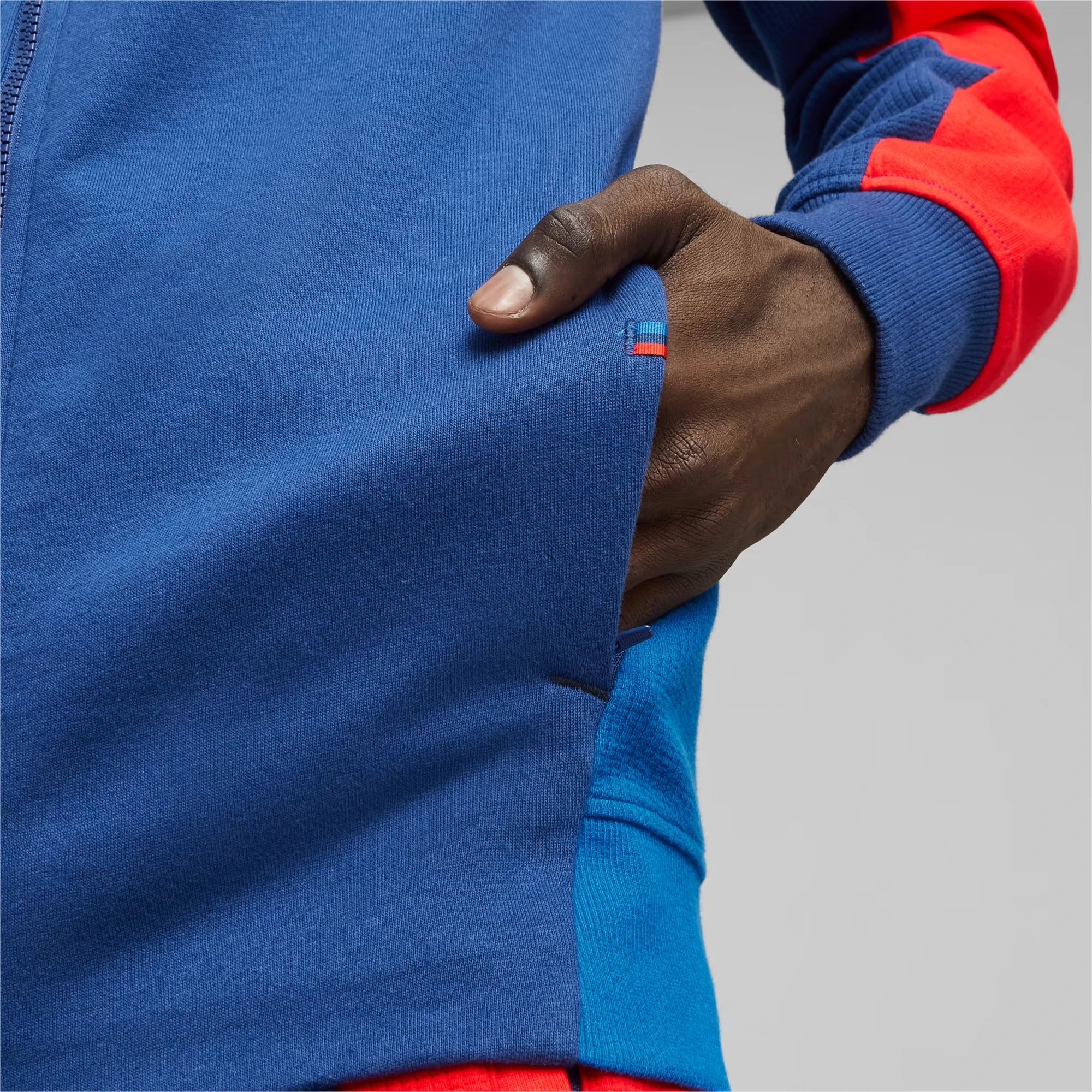 Кофта чоловіча Puma Bmw M Motorsport Hooded Sweat Jacket Blue (621221-04) — фото 6
