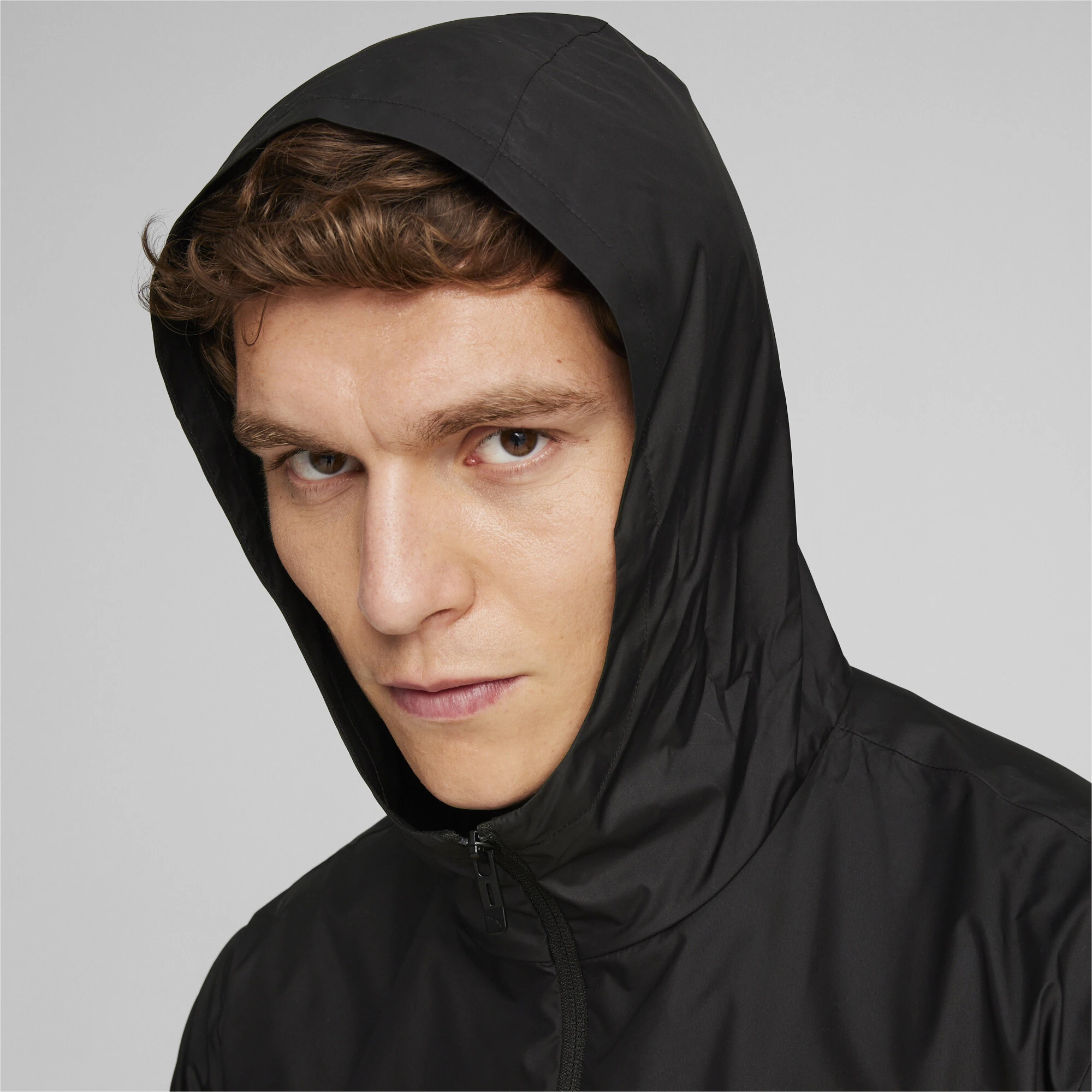 Вітровка чоловіча Puma Hooded Graphic Windbreaker Black (623837-01) — фото 6