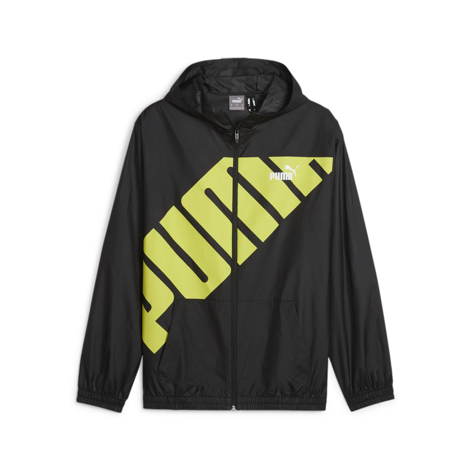 Вітровка чоловіча Puma Hooded Graphic Windbreaker Black (623837-01) — фото 8