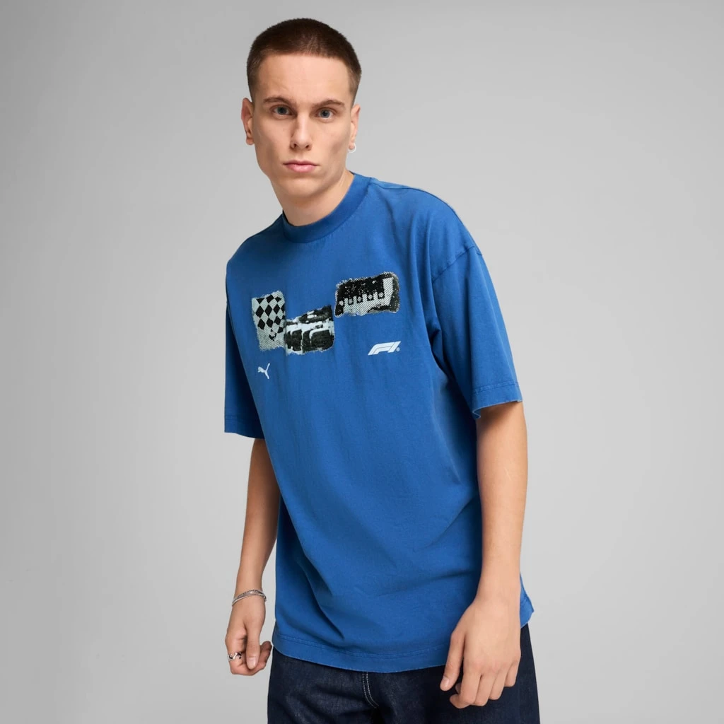 Футболка чоловіча Puma F1 Car Graphic Tee Blue (630136-05) — фото 1