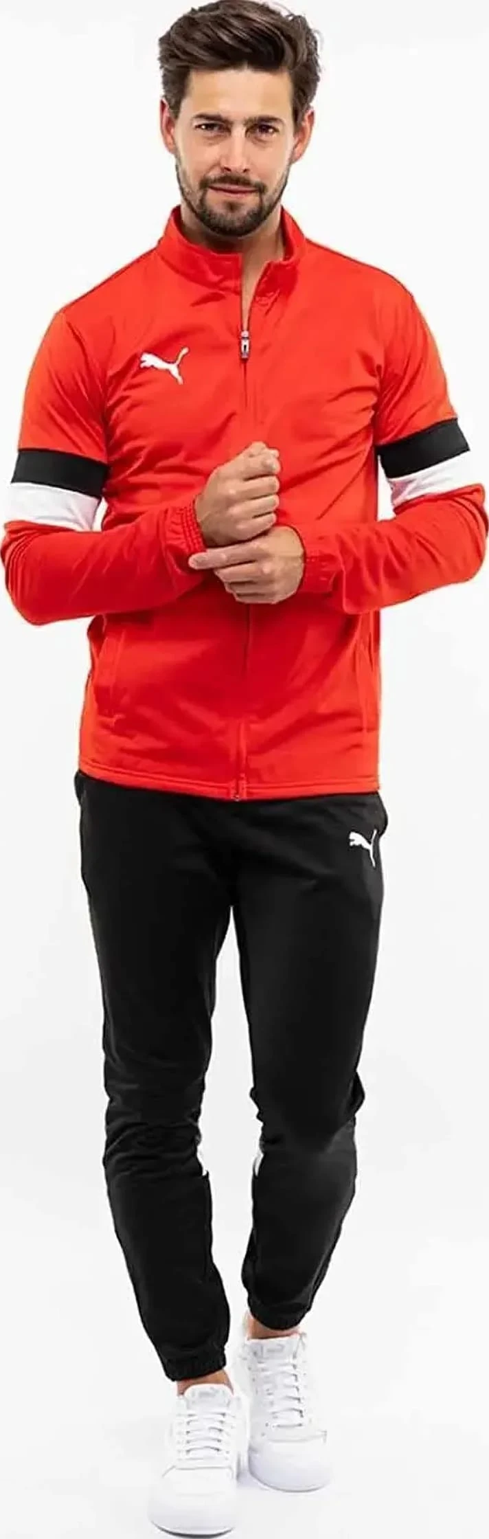 Спортивний костюм чоловічий Puma Teamrise Trainingsanzug F01 Red/Black (658653-01) — фото 1