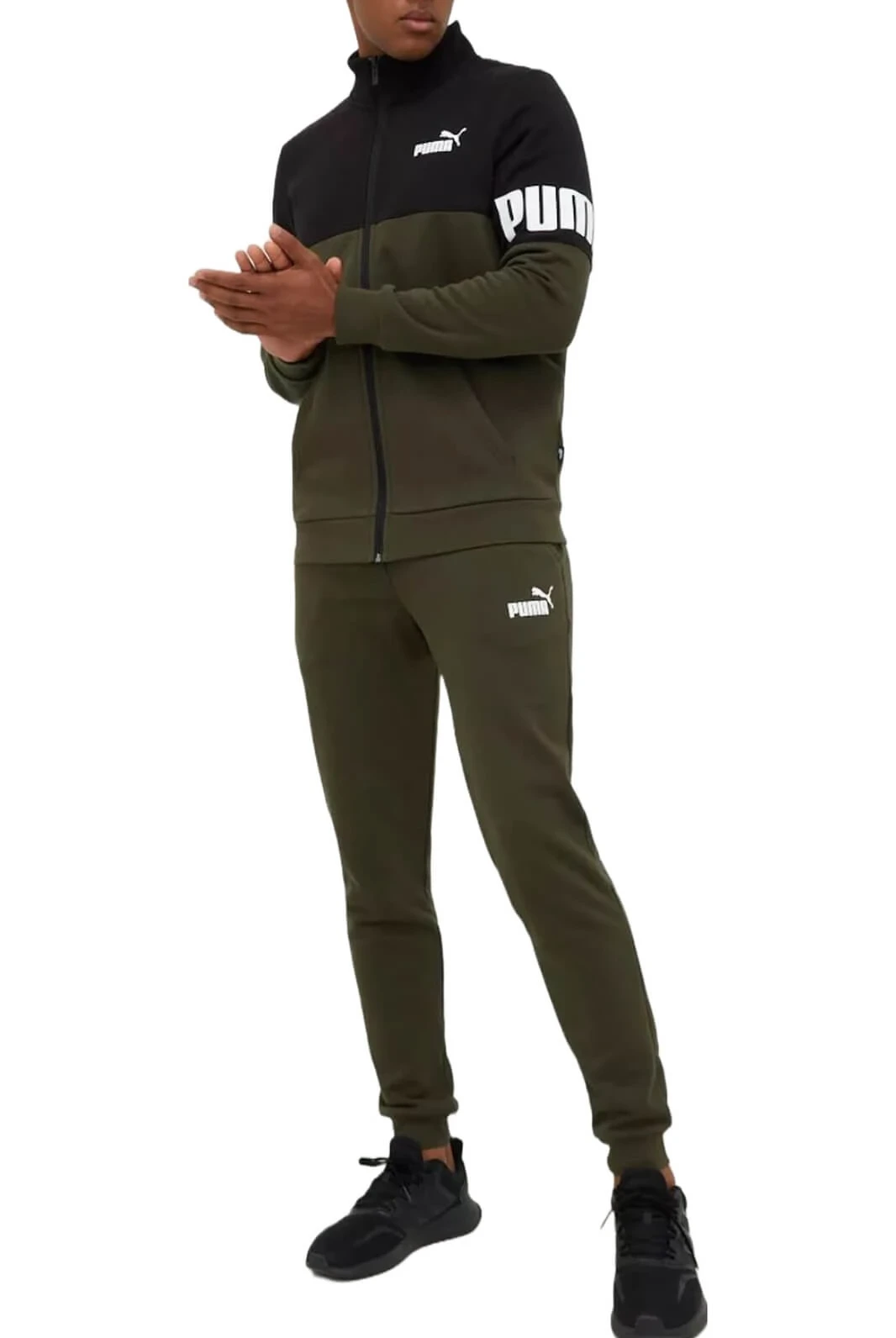 Спортивний костюм чоловічий Puma Power Fleece Olive 670038-70 (670038-70) — фото 1