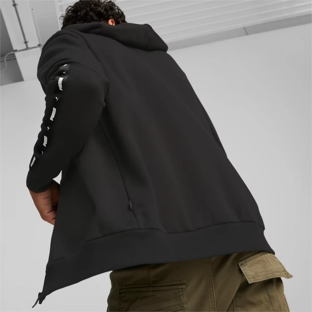 Кофта чоловіча Puma Essentials+ Tape Full-Zip Hoodie Black (670270-01) — фото 3