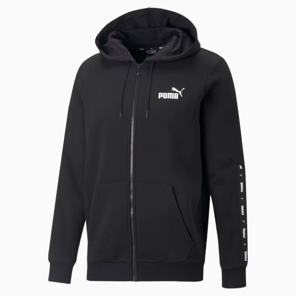 Кофта чоловіча Puma Essentials+ Tape Full-Zip Hoodie Black (670270-01) — фото 6