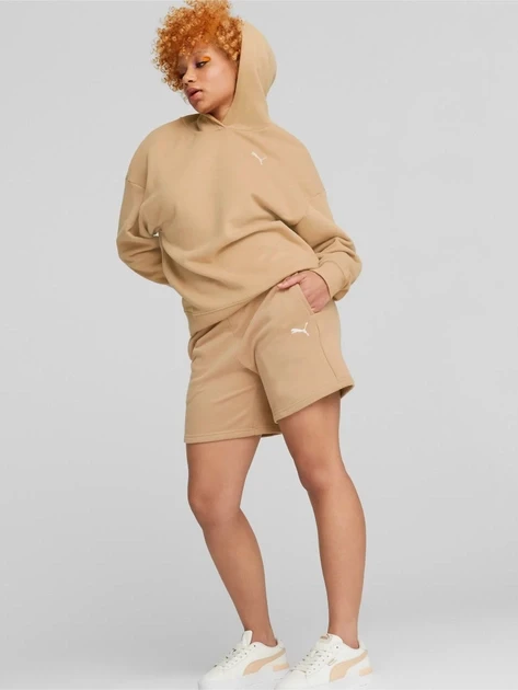Спортивний костюм жіночий Puma Loungewear Short Beige (673703-89) — фото 1