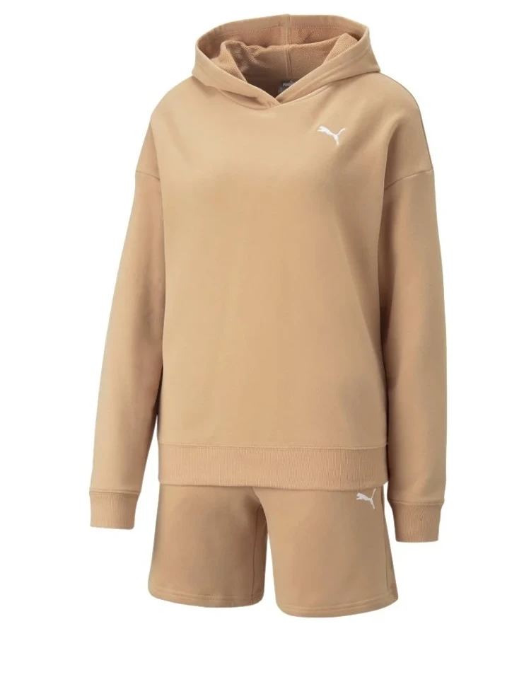 Спортивний костюм жіночий Puma Loungewear Short Beige (673703-89) — фото 5