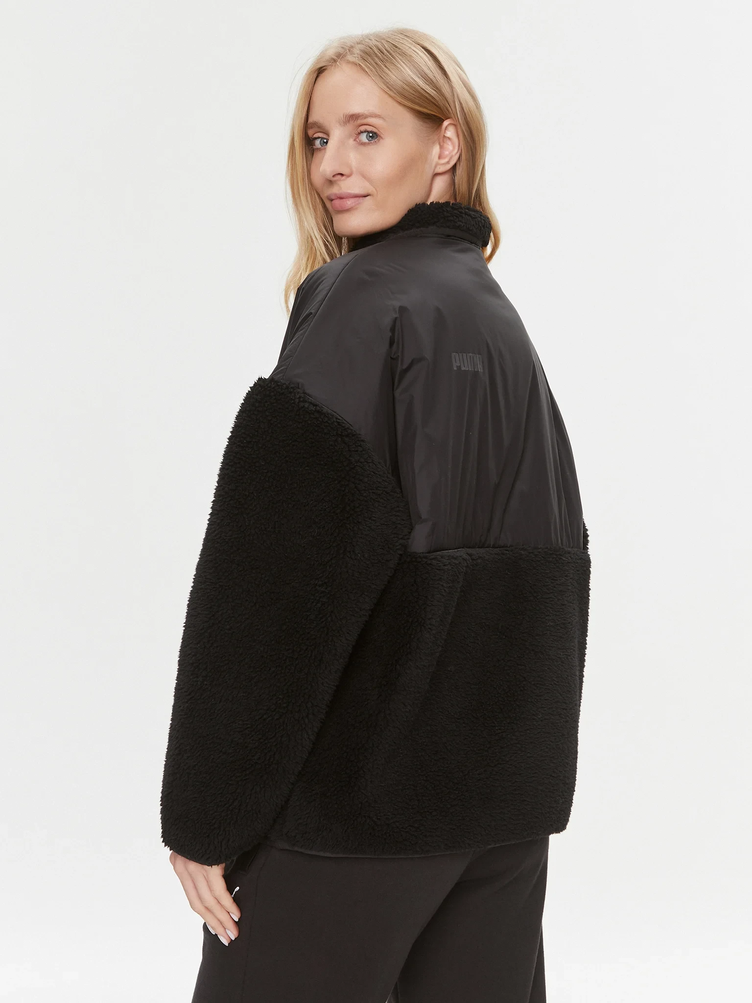 Куртка жіноча Puma Sherpa Hybrid Jacket Black (675371-01) — фото 6