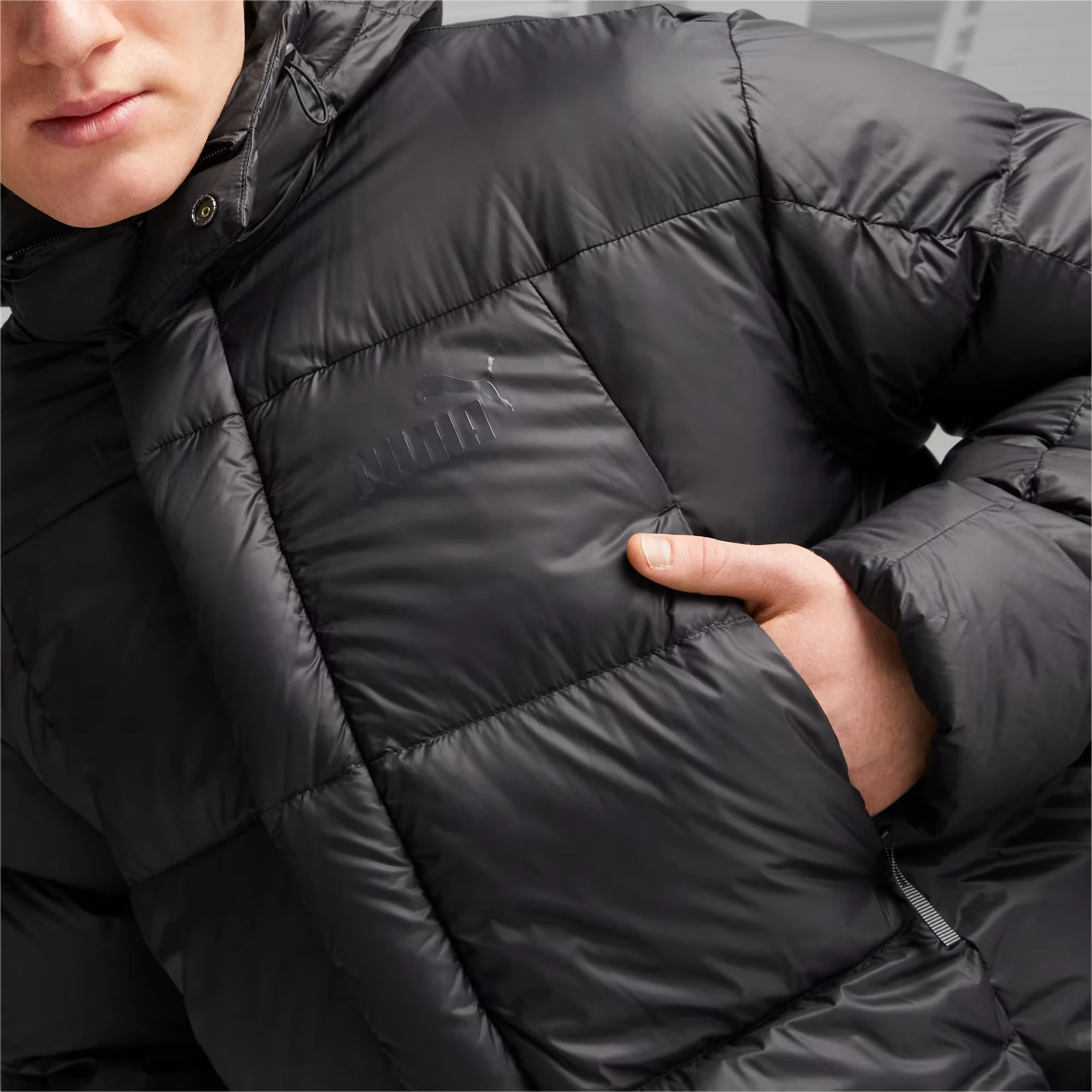 Куртка чоловіча Puma Men’S Long Hooded Down Coat (675377-01) — фото 4