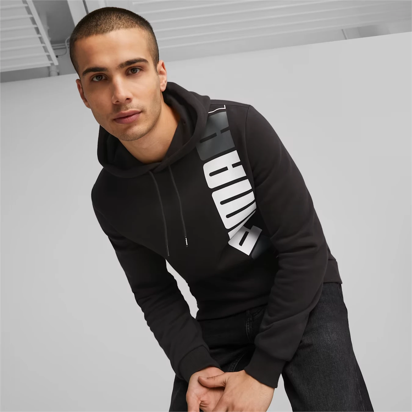 Кофта чоловіча Puma Essential Logo Lab Hoodie Black (675919-01) — фото 1