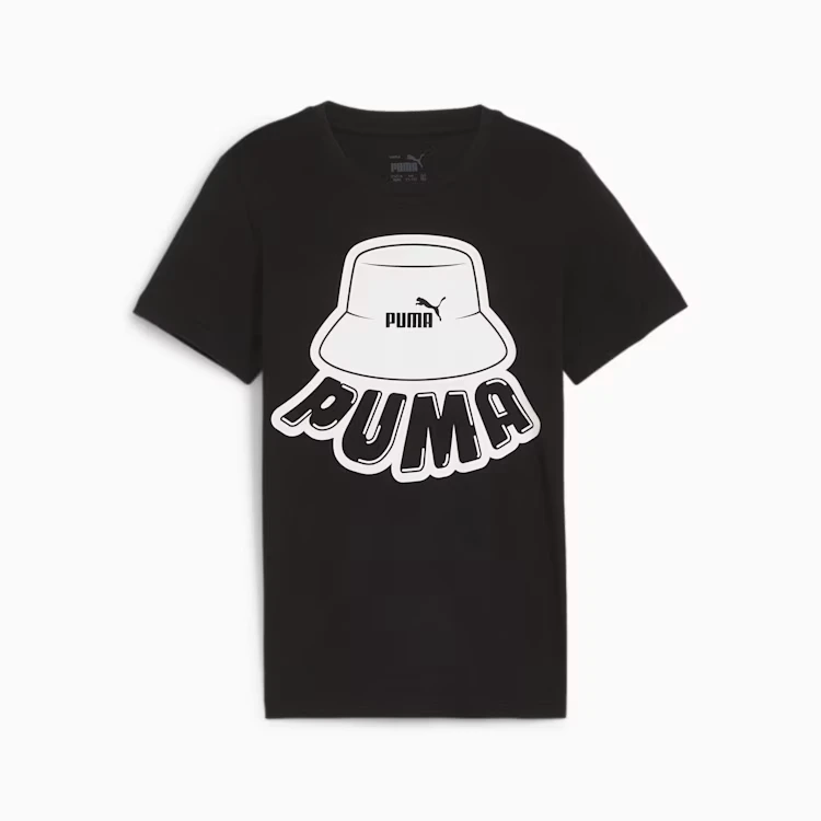 Футболка підліткова Puma Ess+ Mid 90S Graphic Tee Black (679720-01) — фото 4