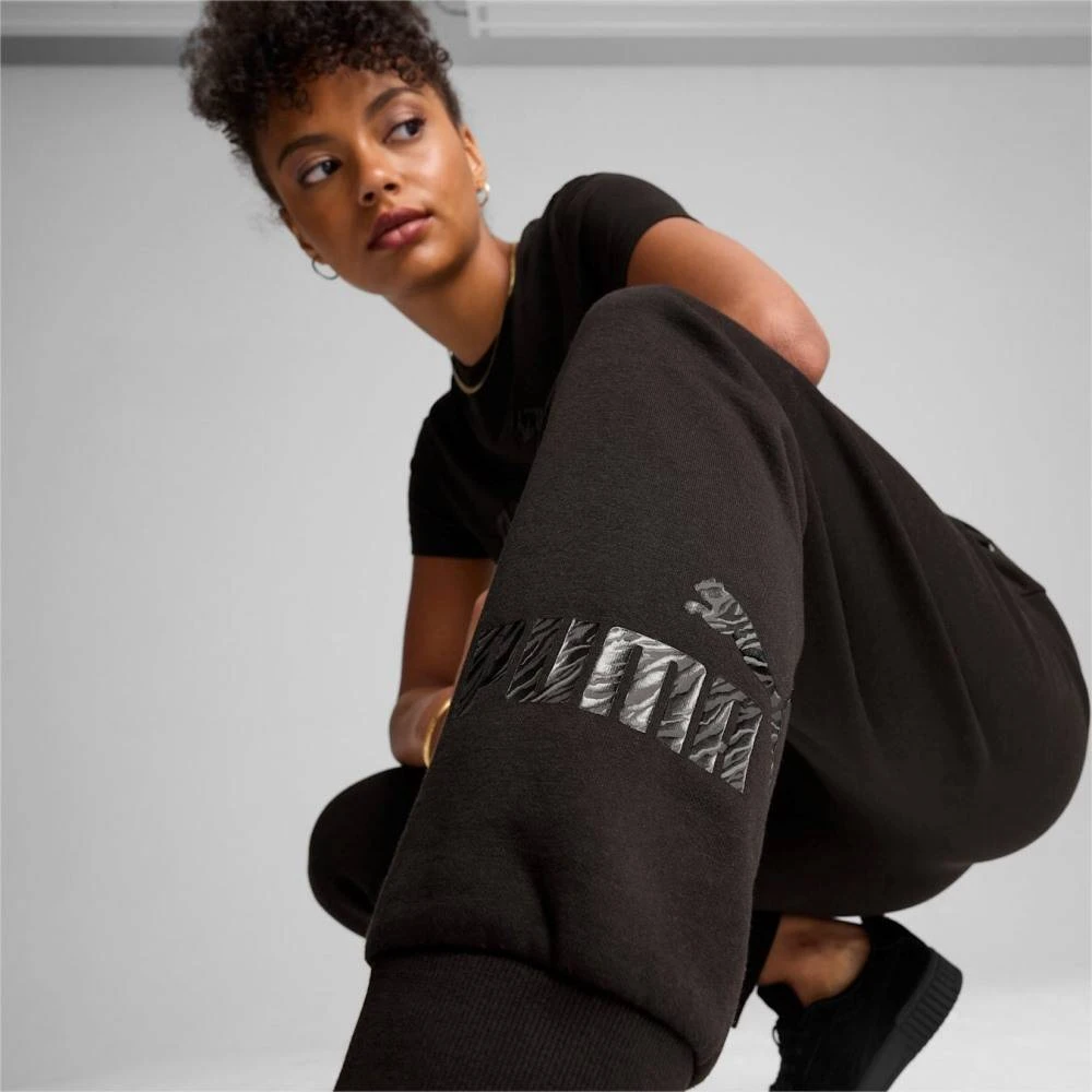 Брюки жіночі Puma Ess+ Animal Pants Black (681496-01) — фото 3