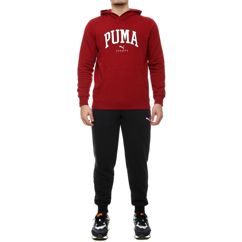 Спортивний костюм чоловічий Puma Squad Hooded Tracksuit Bordo/Black (681901-13) — фото 4