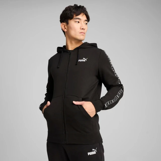 Кофта чоловіча Puma Ess Tape Full-Zip Hoodie (68467801) — фото 1